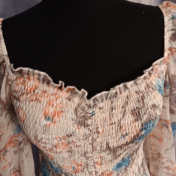 Hippie Vibe Tribe Vintage Floral Print Mini dress - Picture 11 of 11